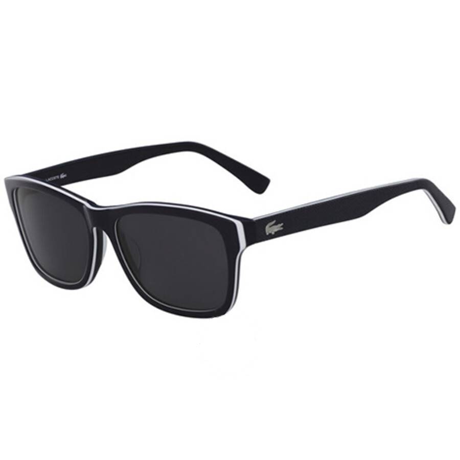 Lacoste Polarized Dark Grey Square Unisex Sunglasses L683SP 414
